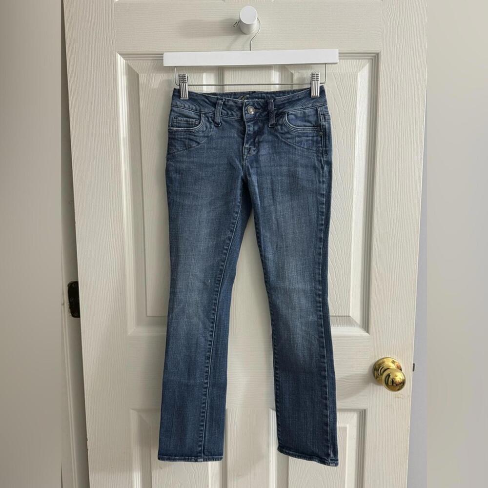 1153 dELiA*s Blue Skinny Jeans 00XP (23x25.5) Stretch Cute